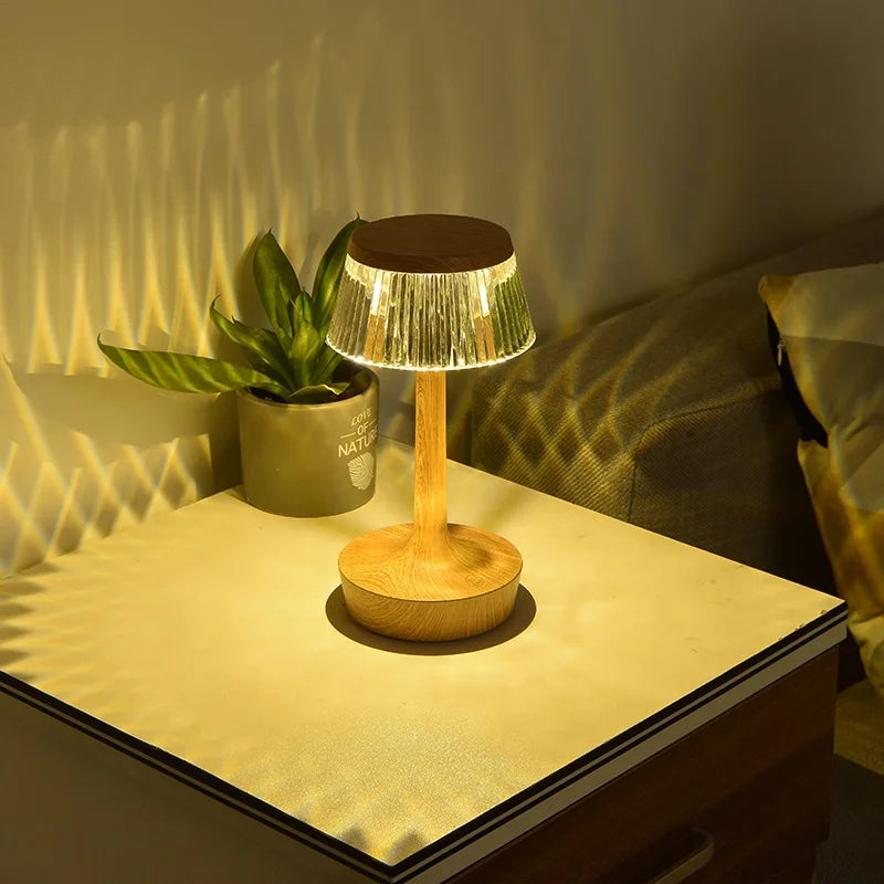 Maliben | Crystal Pendant - Rechargeable Wireless Table Lamp