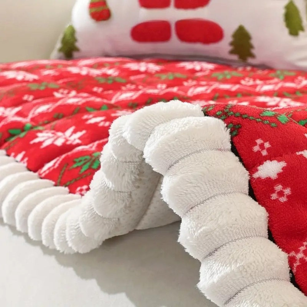 Maliben | Festive Holiday Winter Sofa Cover