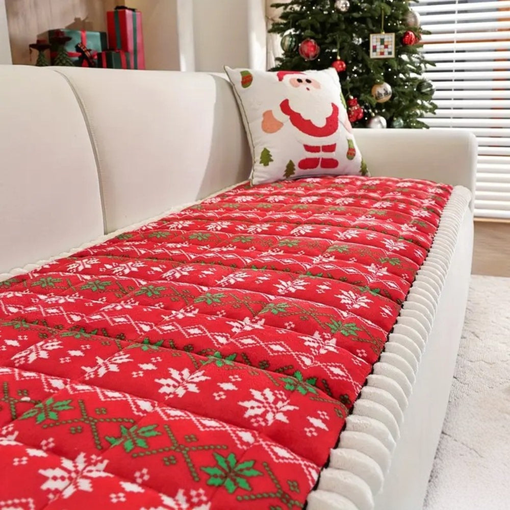 Maliben | Festive Holiday Winter Sofa Cover