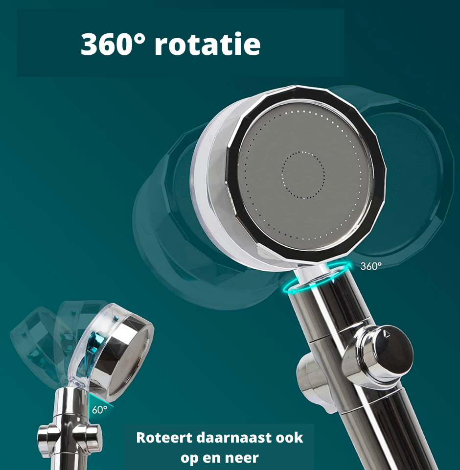 Maliben | Hydroboost Showerhead | With Filter, Turbo Jet & Built To Last!