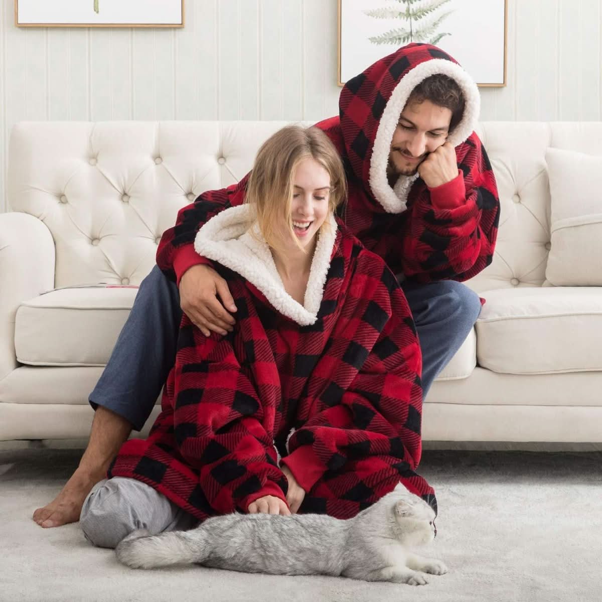 Maliben | Fleece Hoodie Blanket For Ultimate Comfort