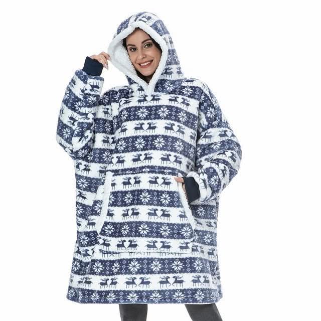 Maliben | Fleece Hoodie Blanket For Ultimate Comfort