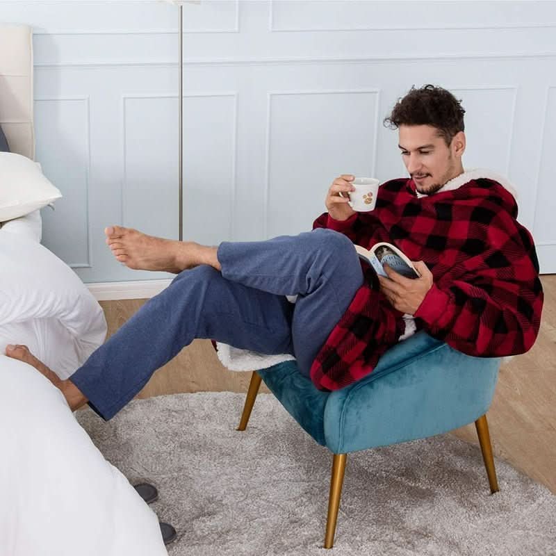 Maliben | Fleece Hoodie Blanket For Ultimate Comfort