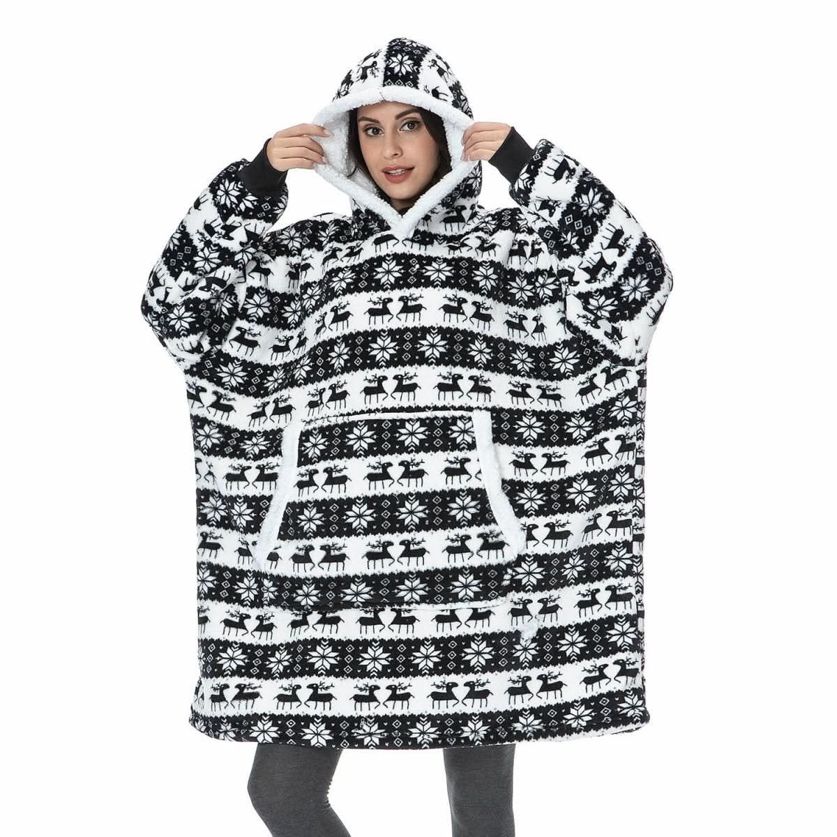 Maliben | Fleece Hoodie Blanket For Ultimate Comfort