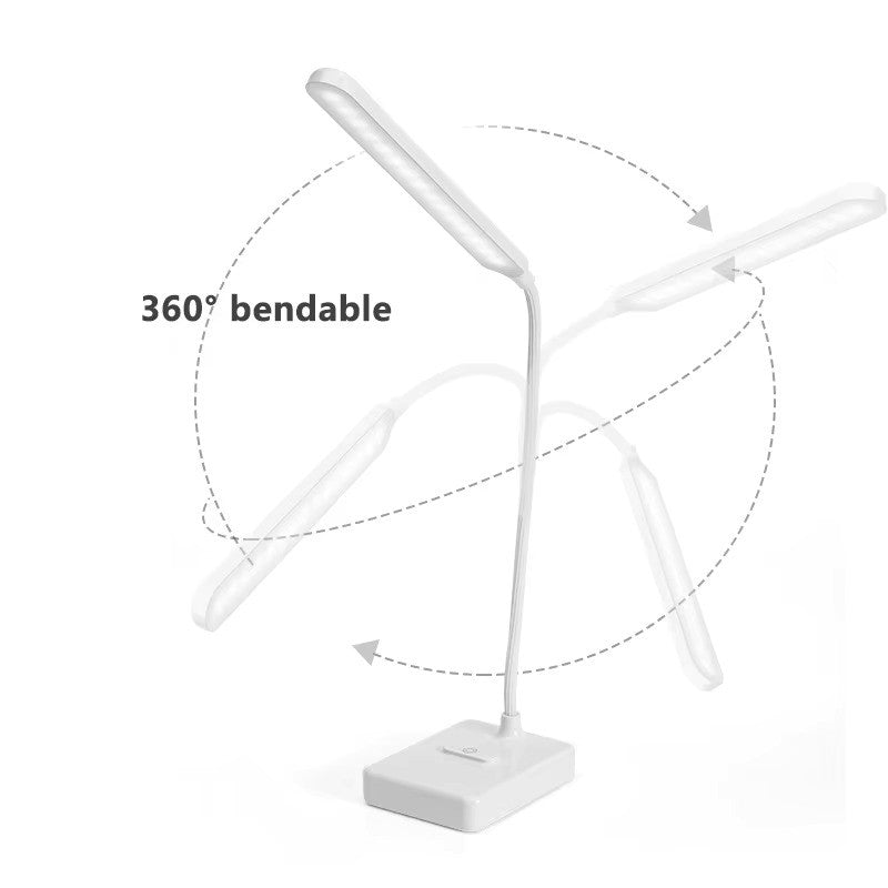 Maliben | Lumoflex Adjustable Desk Lamp – Rechargeable Or Plug-In With Flexible Neck & Dimmable Light