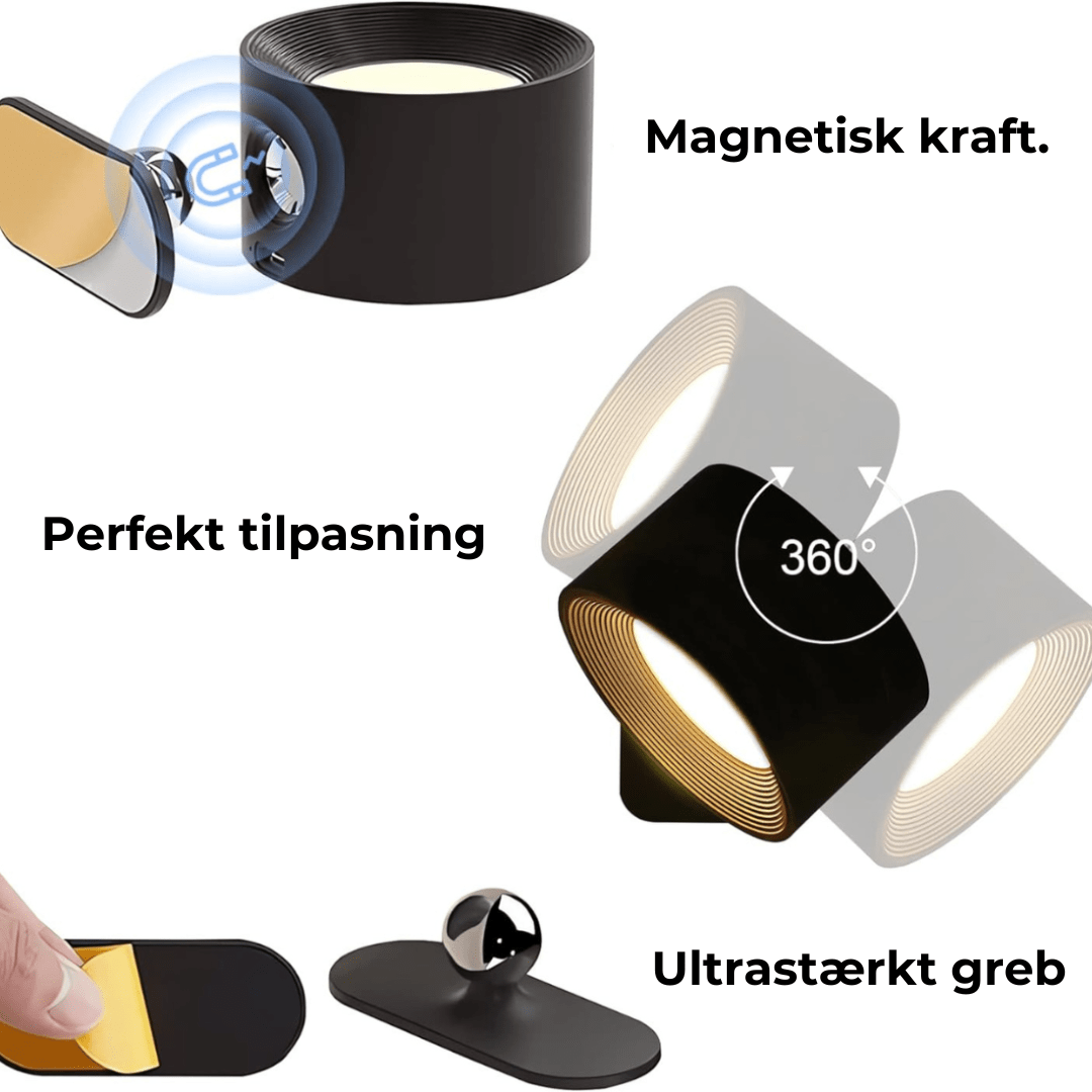 Maliben | Flexilight Wireless Wall Lamp Touch 360 Rotation