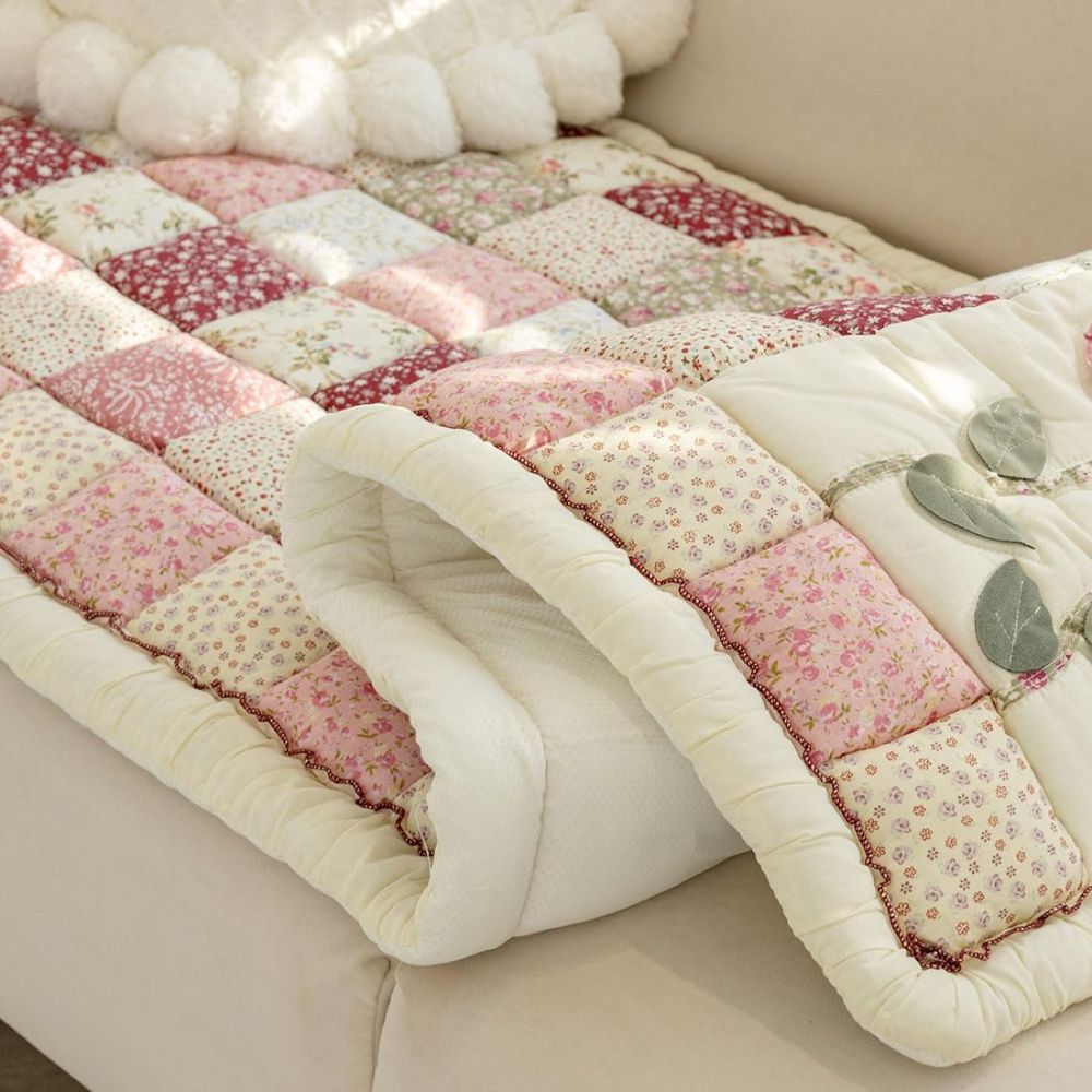 Maliben | Floral Bloom Quilted Sofa Cover