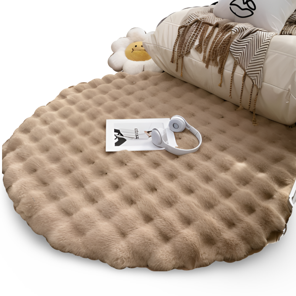 Maliben | Round Soft Non-Slip Doormat – Cozy Fleece Home Decoration