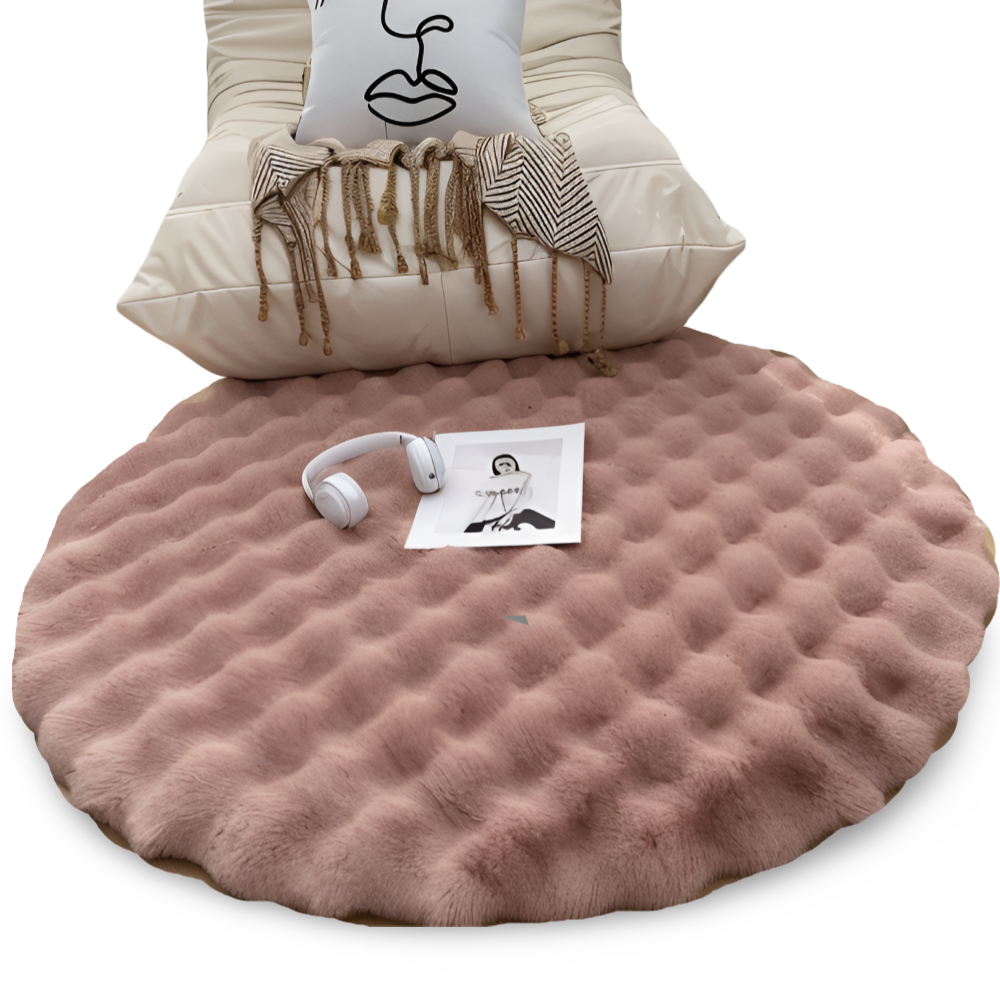Maliben | Round Soft Non-Slip Doormat – Cozy Fleece Home Decoration