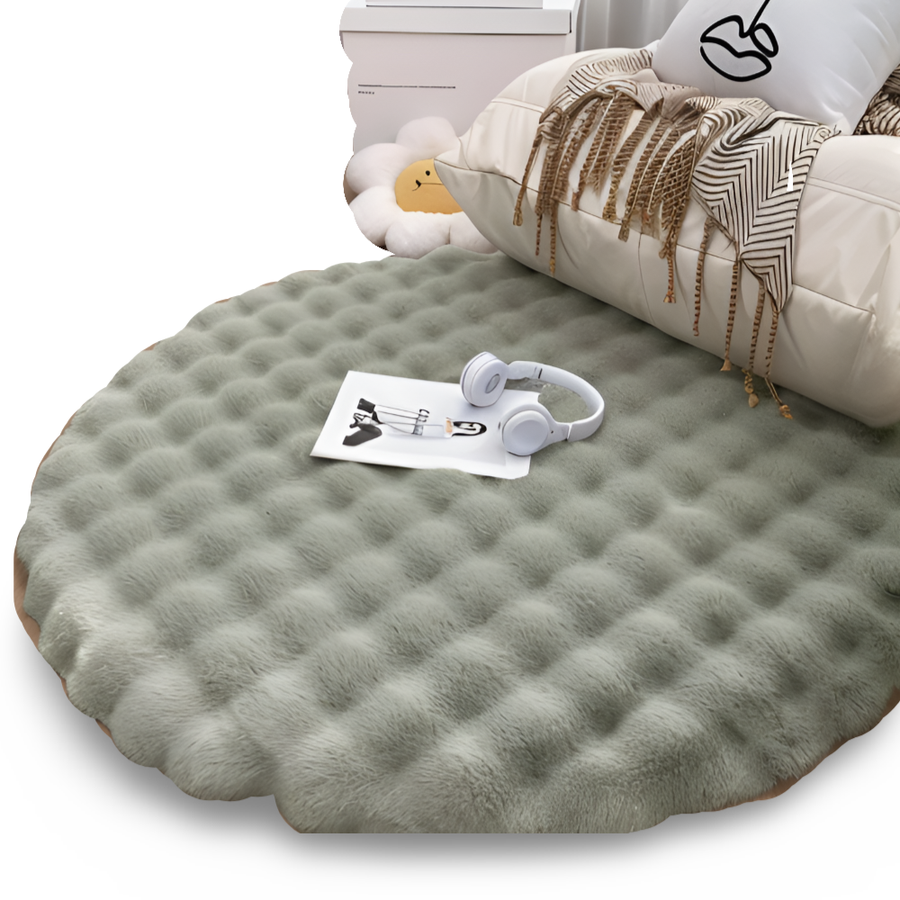 Maliben | Round Soft Non-Slip Doormat – Cozy Fleece Home Decoration
