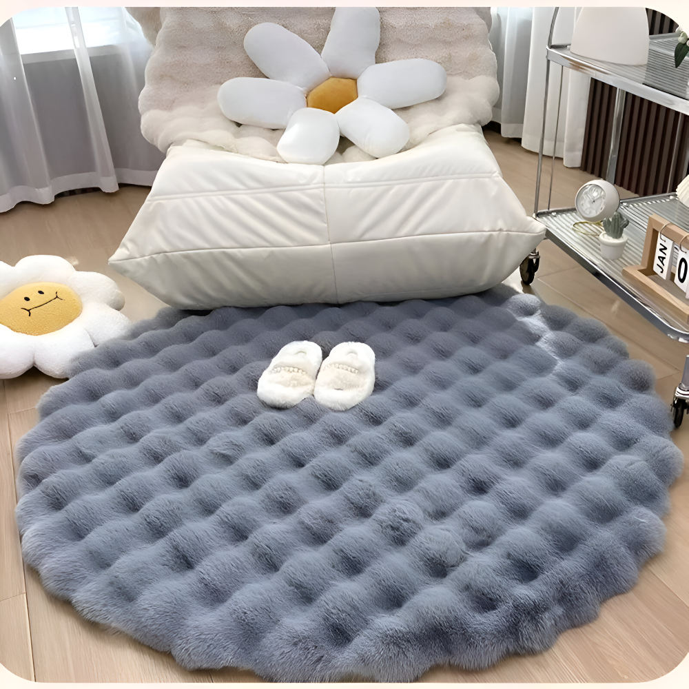 Maliben | Round Soft Non-Slip Doormat – Cozy Fleece Home Decoration