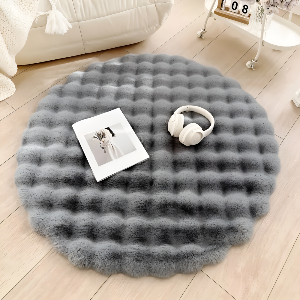 Maliben | Round Soft Non-Slip Doormat – Cozy Fleece Home Decoration
