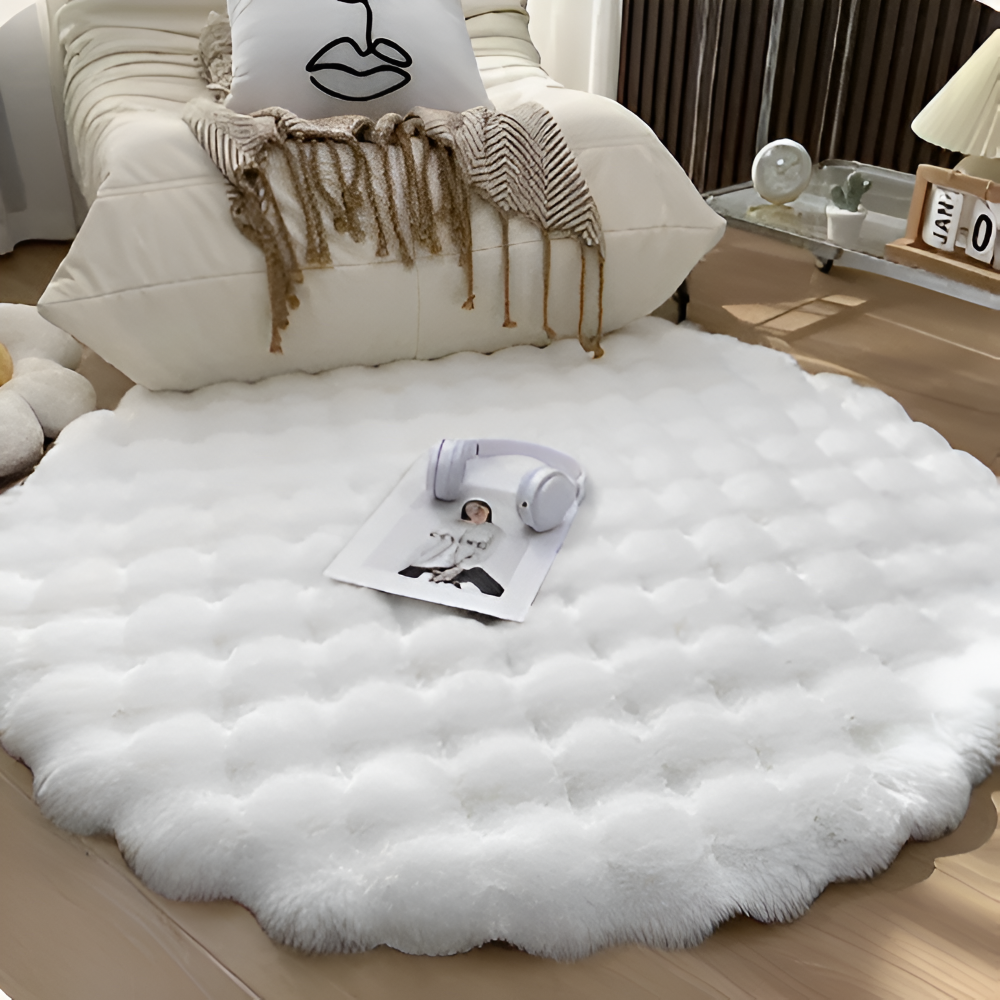Maliben | Round Soft Non-Slip Doormat – Cozy Fleece Home Decoration