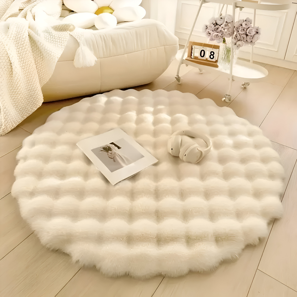 Maliben | Round Soft Non-Slip Doormat – Cozy Fleece Home Decoration