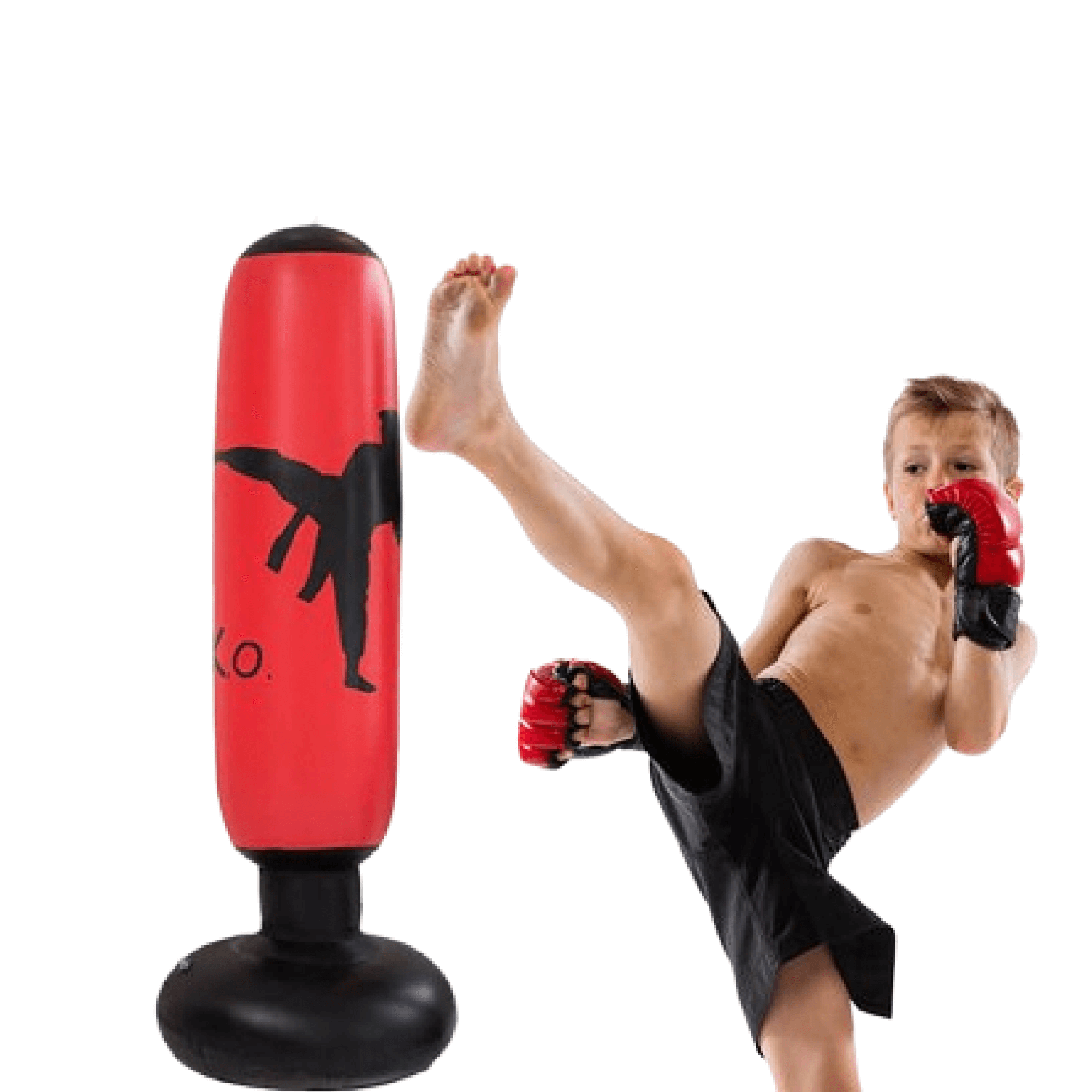 Maliben | Powerstrike Punch Bag | Strengthen Power And Endurance - Inflatable Freestanding Boxing Tower For Intensive Training