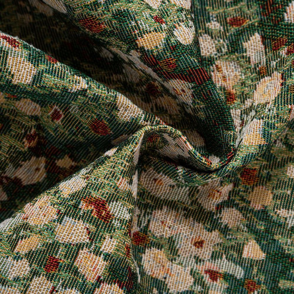 Maliben French Vintage Floral Tapestry Curtains — Microfiber Blend