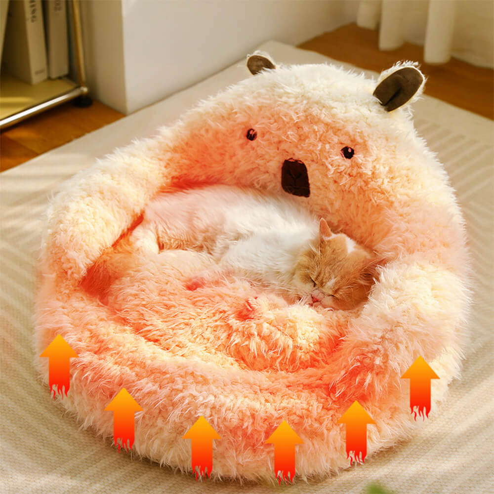 Maliben | Alpaca-shaped, fluffy, warm, detachable dog and cat bed