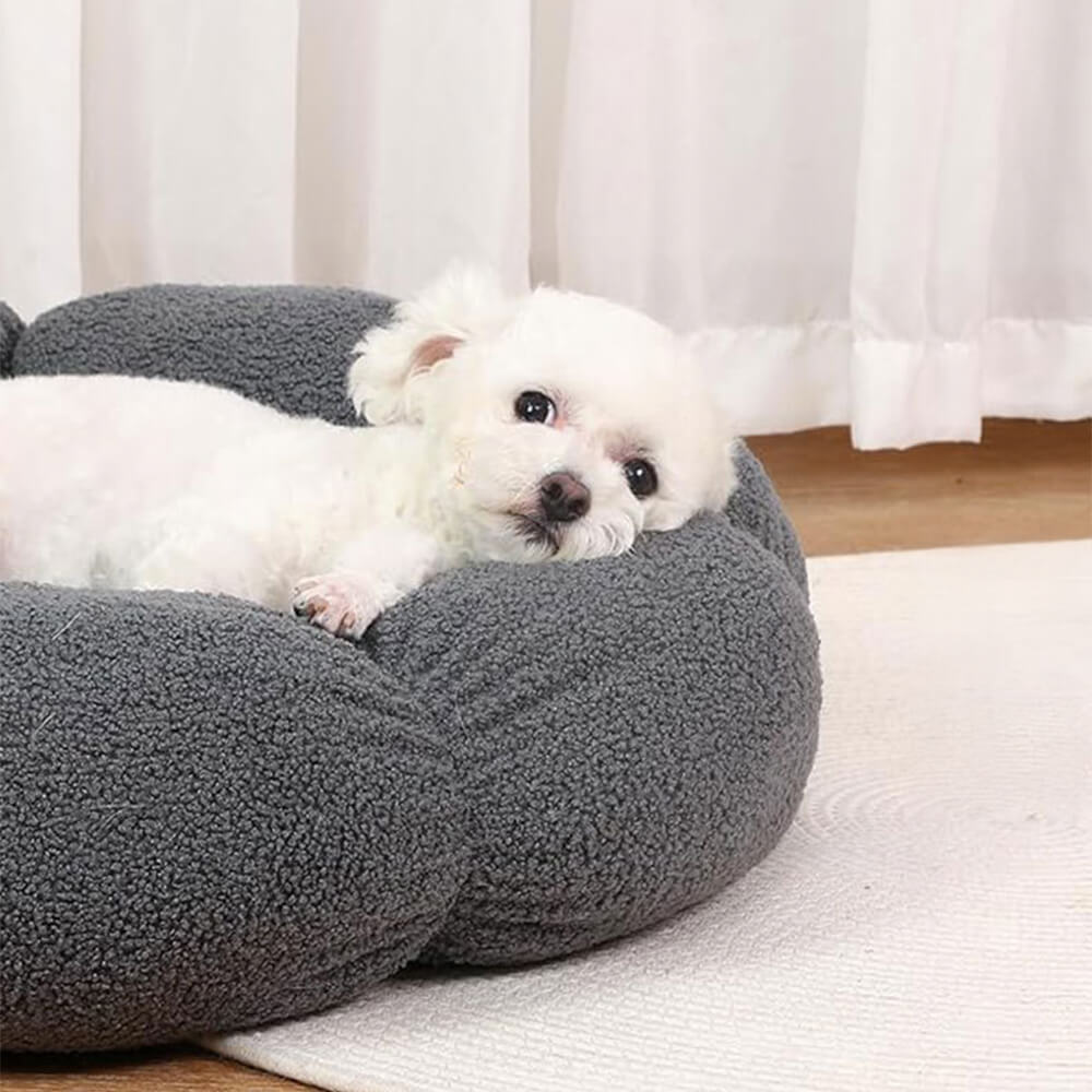 Maliben | Flower Heat Full Support Washable Decoration Dog & Cat Bed