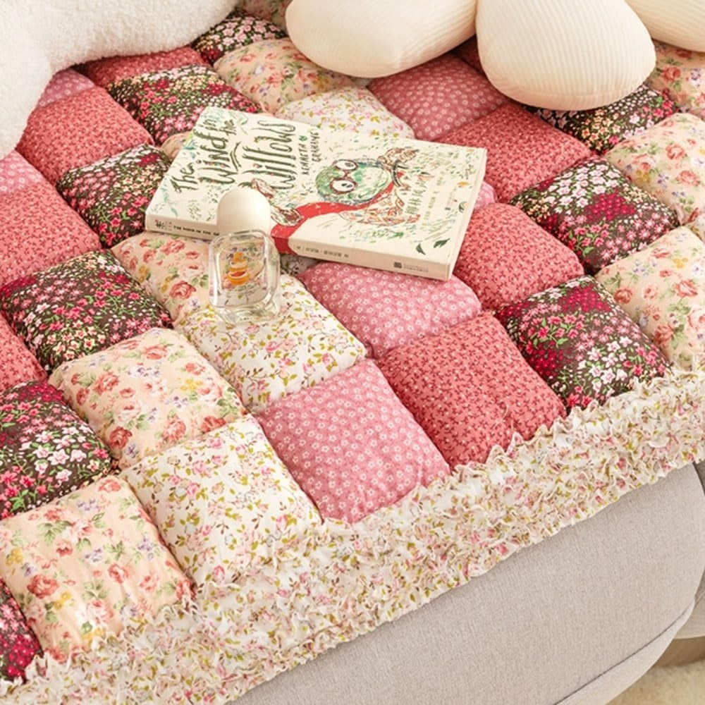Maliben | Colorful Retro Pastoral Style Sofa Cover