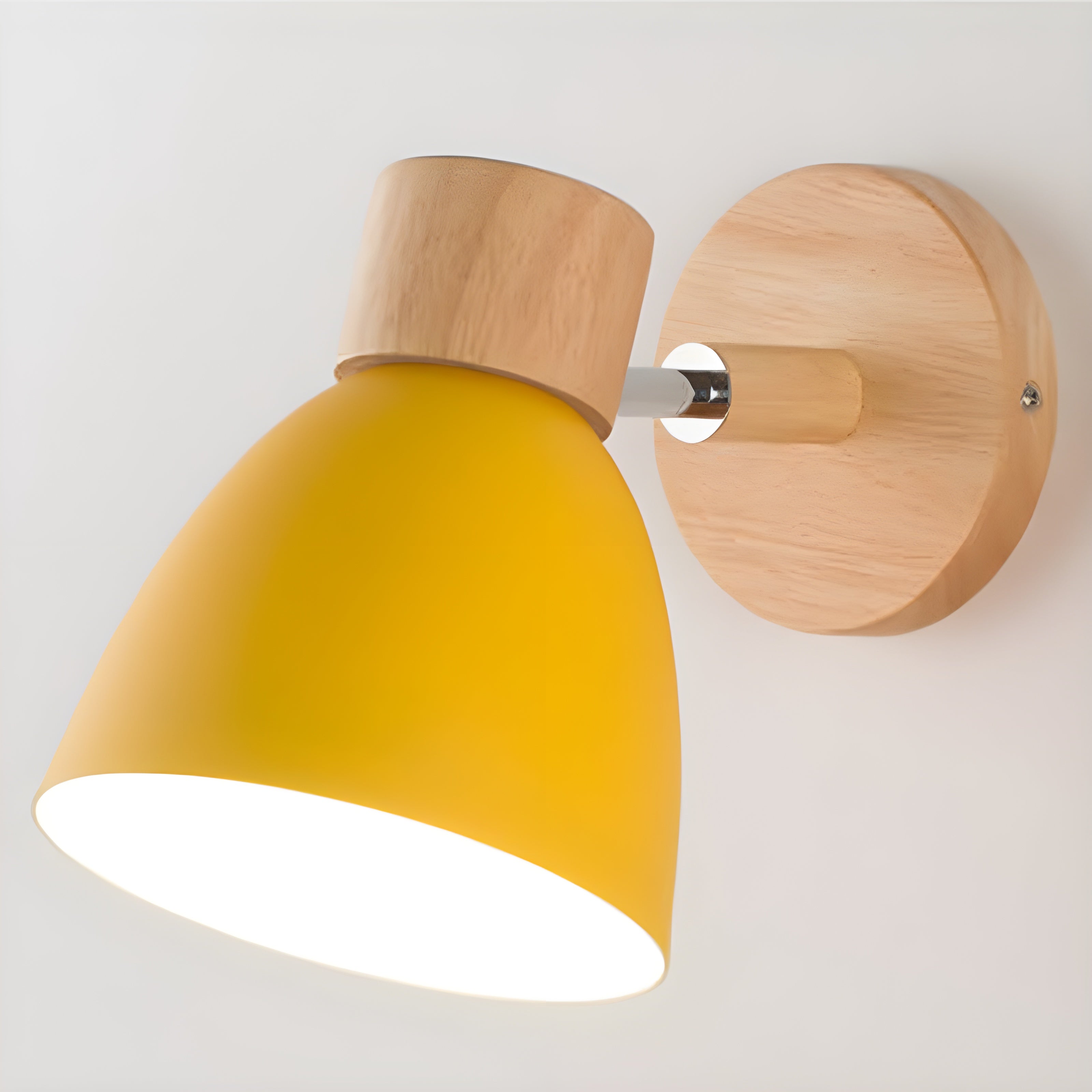 Maliben | Wooden Norwegian Wall Lamp With Switch For The Bedroom
