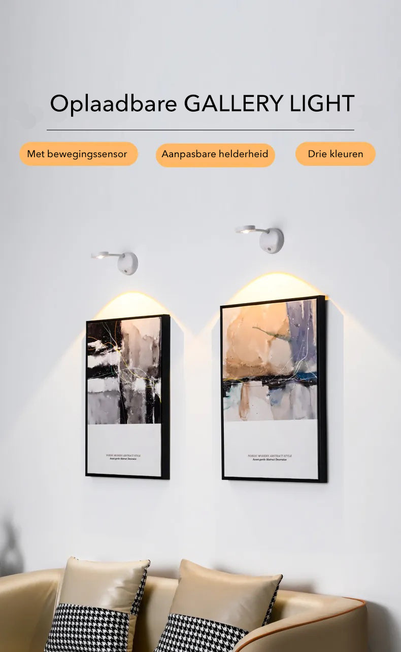Maliben | Gallery Light - Stylish Wireless Rechargeable Wall Lamp
