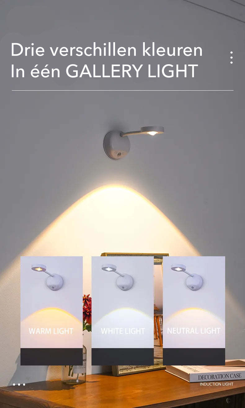Maliben | Gallery Light - Stylish Wireless Rechargeable Wall Lamp
