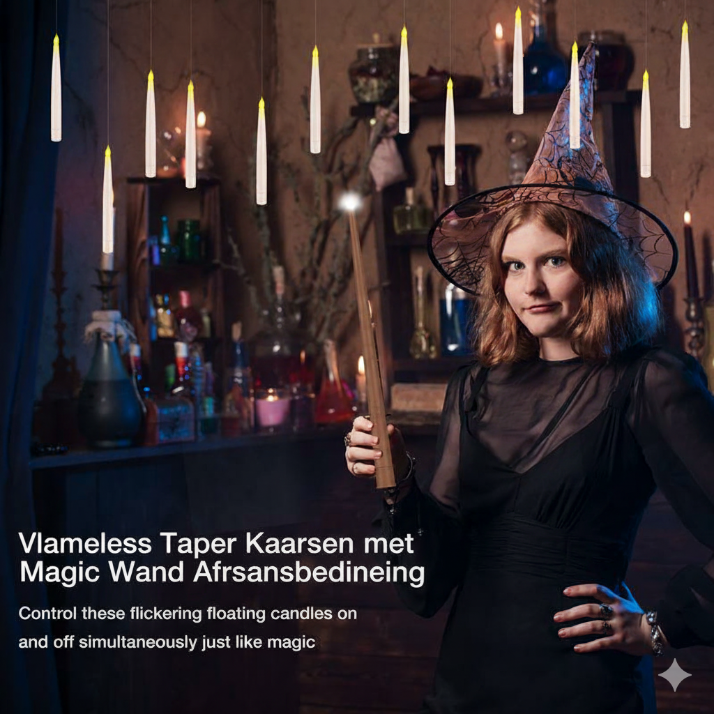 Maliben | Lumiglow Led Candle Set | Flameless Hanging Candles With Remote Control For Atmospheric Decoration