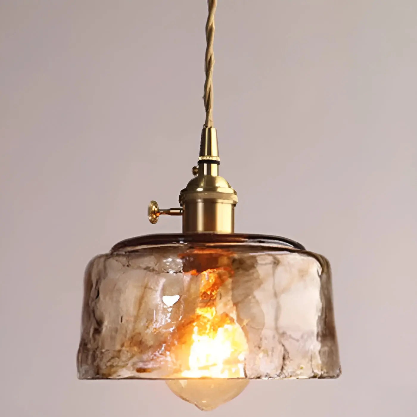 Maliben | Luxurious Crystal Ceiling Lamp - Amber Glasselegance
