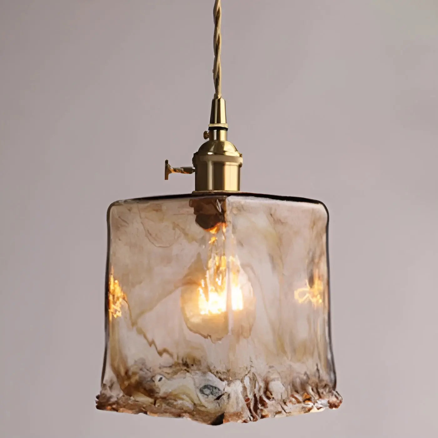 Maliben | Luxurious Crystal Ceiling Lamp - Amber Glasselegance