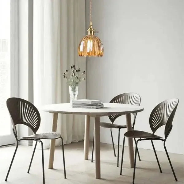 Maliben | Elegant Glass HangIng Lamp in Flower Shape