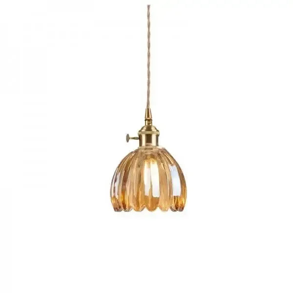 Maliben | Elegant Glass HangIng Lamp in Flower Shape