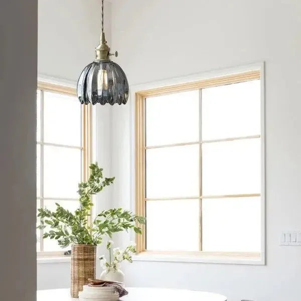 Maliben | Elegant Glass HangIng Lamp in Flower Shape