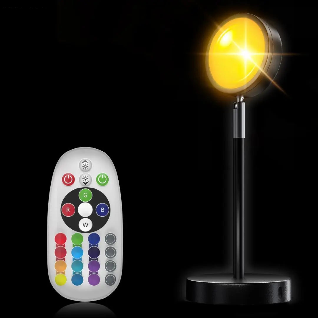 Maliben | Goldengleam Led Projector Sunset Effect With Remote Control