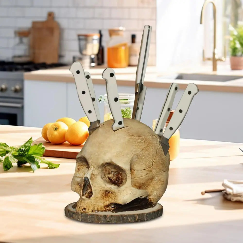 Maliben | Gothic Skull Knife Holder