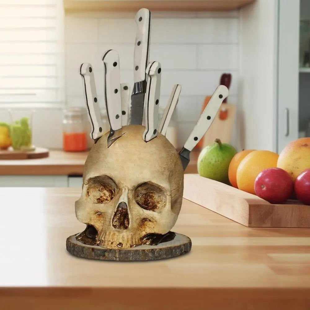 Maliben | Gothic Skull Knife Holder