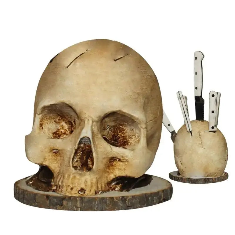 Maliben | Gothic Skull Knife Holder
