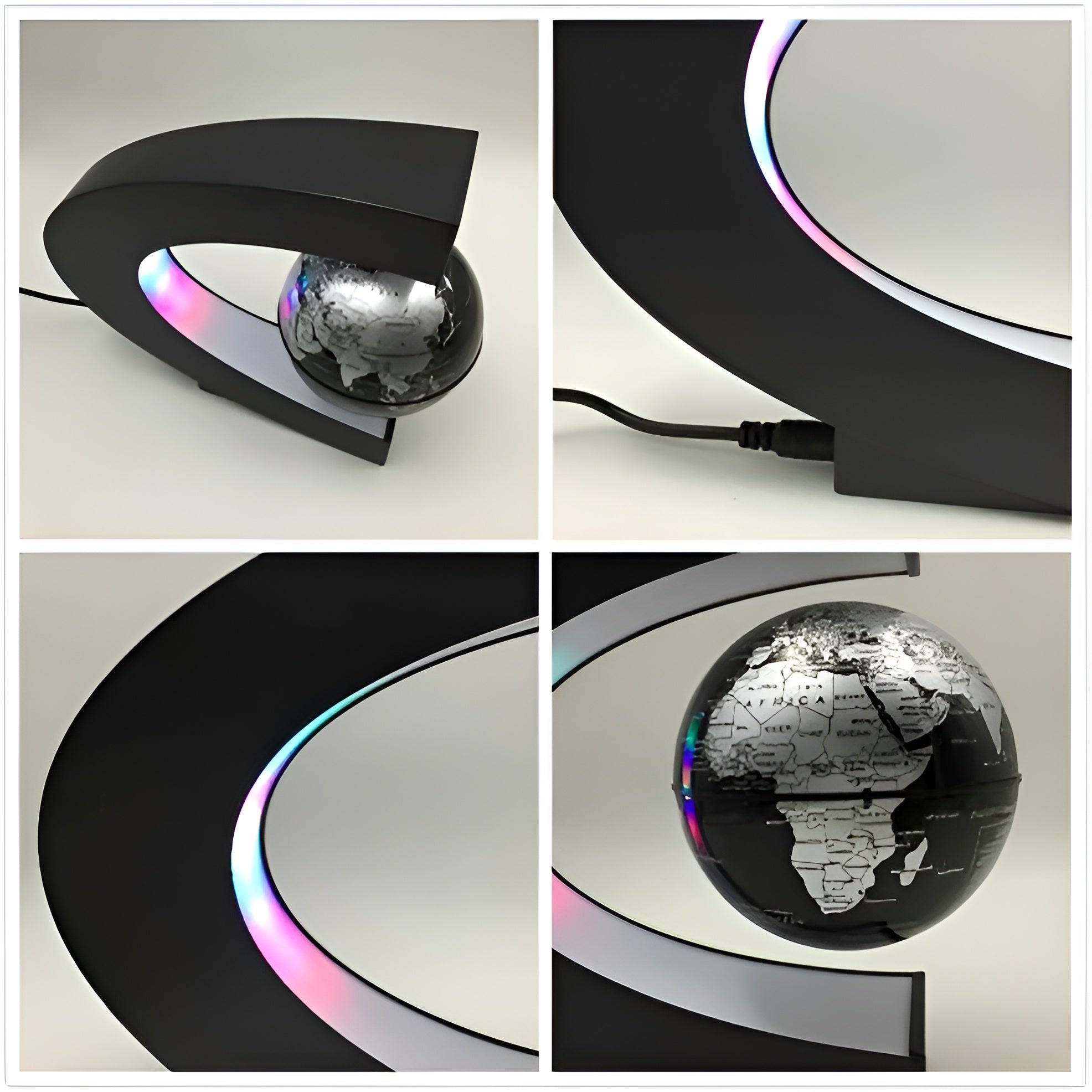 Maliben | Magical Floating Globe With Led Lighting And Educational Touch