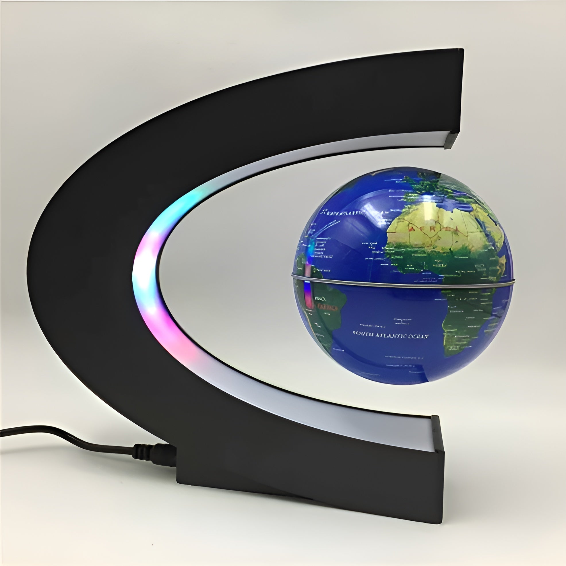 Maliben | Magical Floating Globe With Led Lighting And Educational Touch