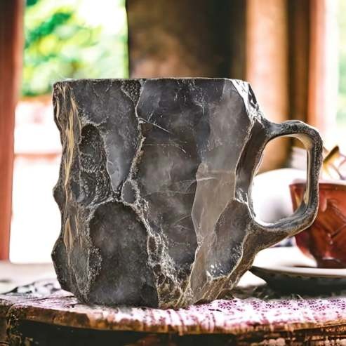 MAliben | Crystalbrew Coffee Mugs | Elegant Mineral Crystal Mugs For a Unique Coffee Experience
