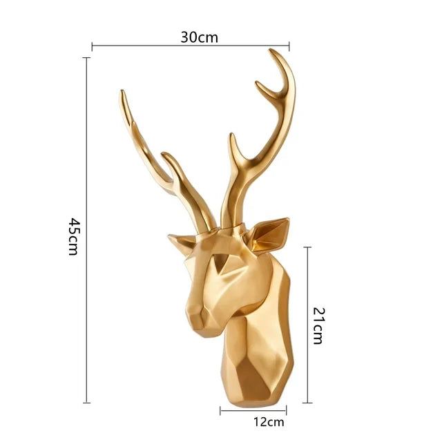 MAliben | 3d Deer Head Statue For a Majestic Atmosphere - Regaldeer