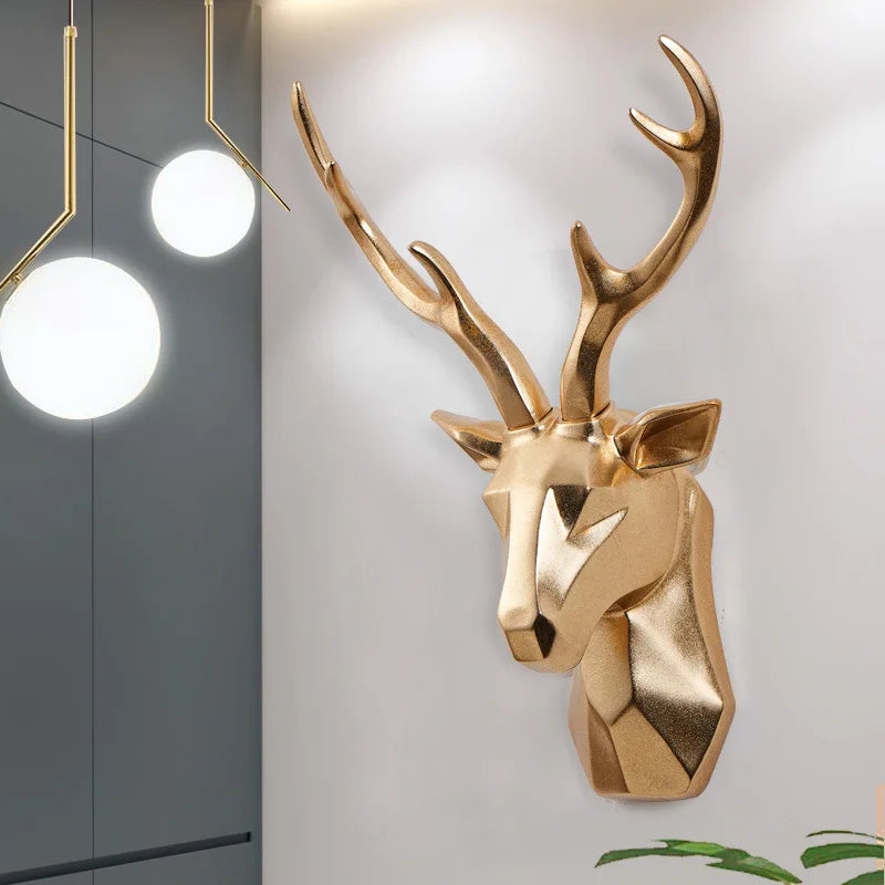 MAliben | 3d Deer Head Statue For a Majestic Atmosphere - Regaldeer
