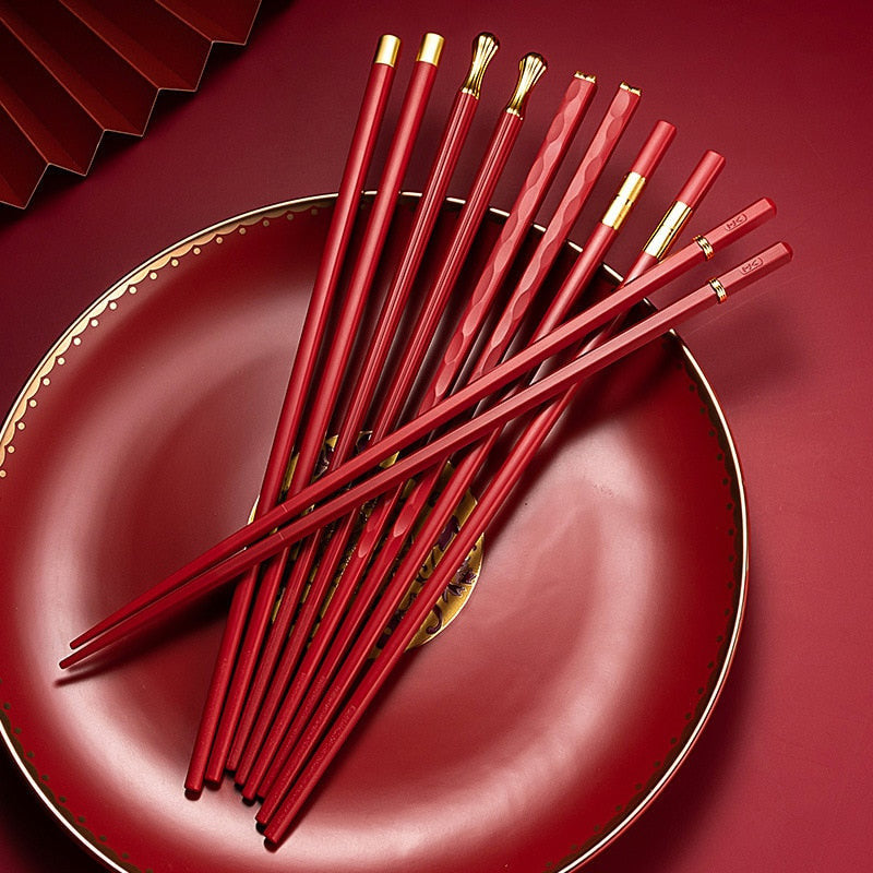Maliben | DineLux – Luxurious Chopstick Set with Refined Designs (5 Pairs)