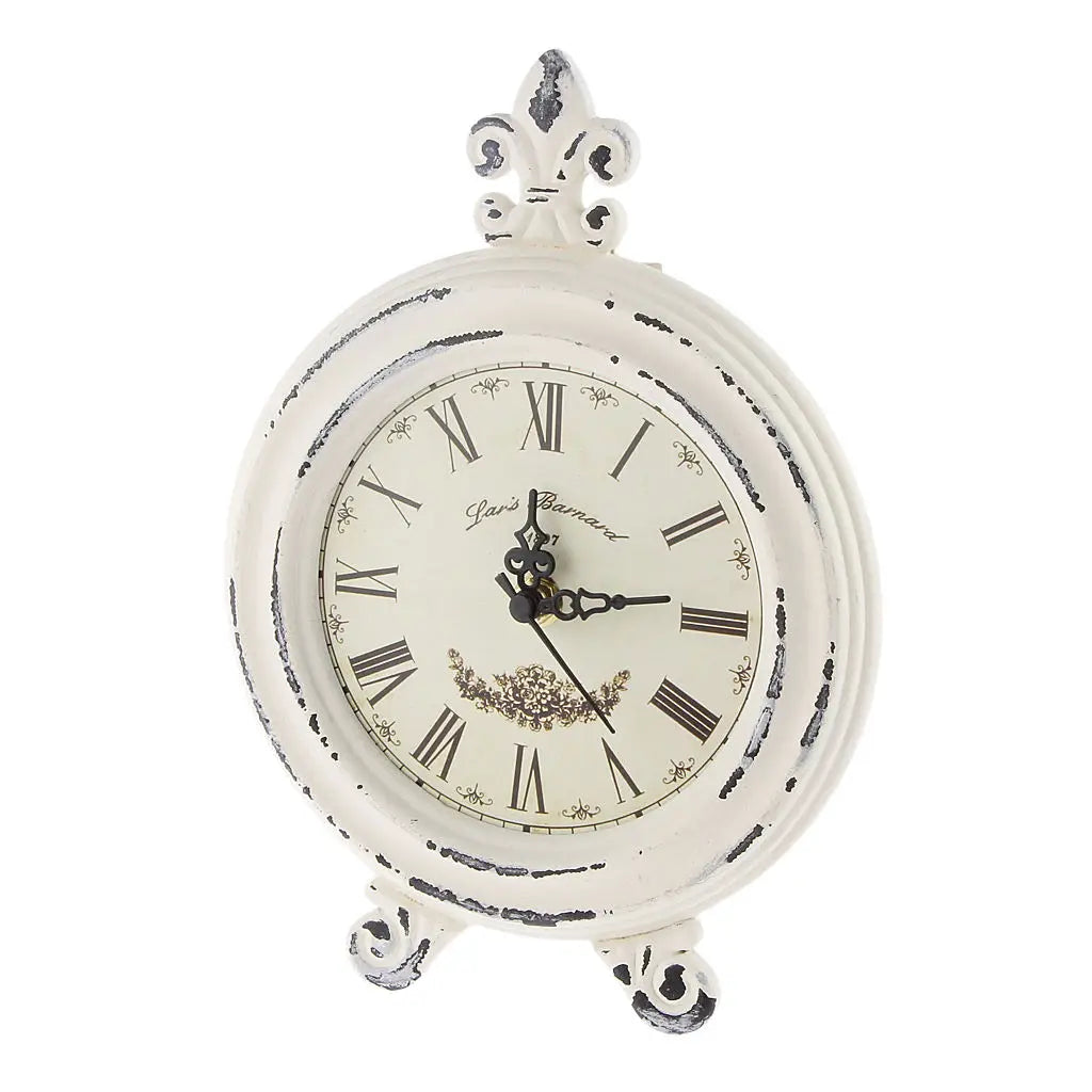 Maliben | Vintage Wooden Style Table Clock with Alarm