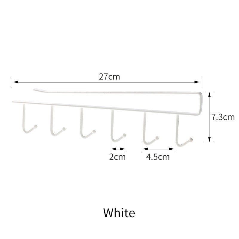 Maliben | Kitchen Under Cabinet Organizer Hook Rack