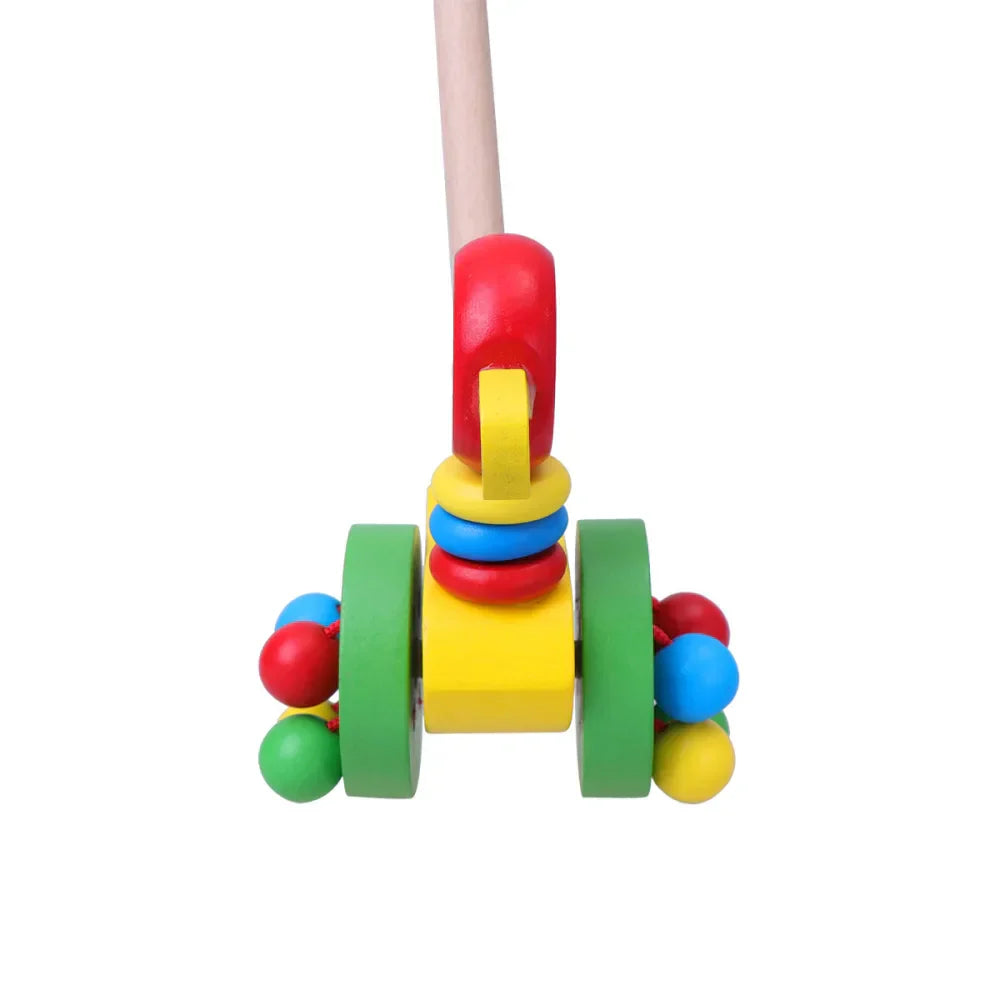 Maliben Dino Walker — Wooden Push Walker for Toddlers