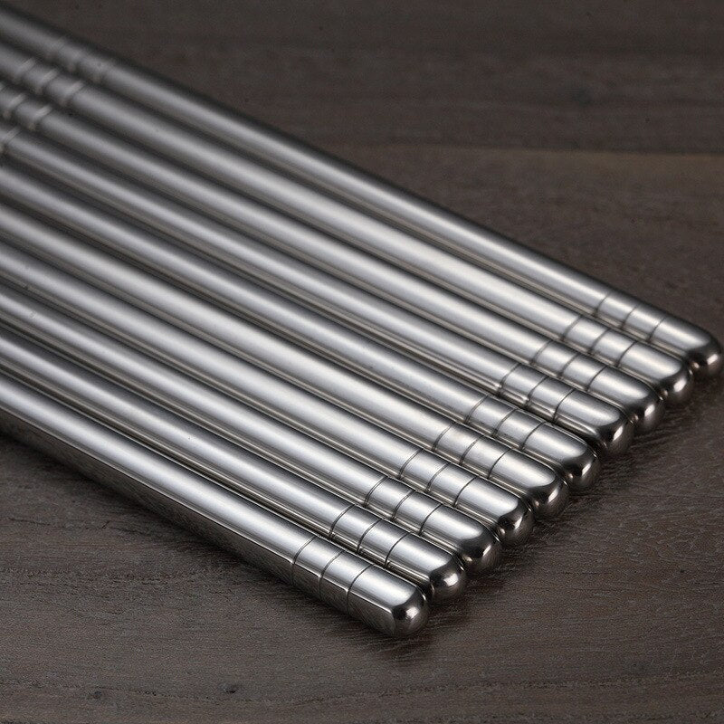 Maliben | So Fancy Stainless Steel Chopsticks 5 Pairs