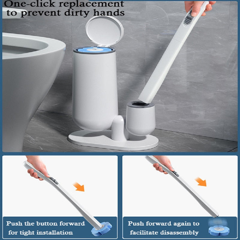 Maliben | Cleaning Magic Disposable Toilet Brush Set