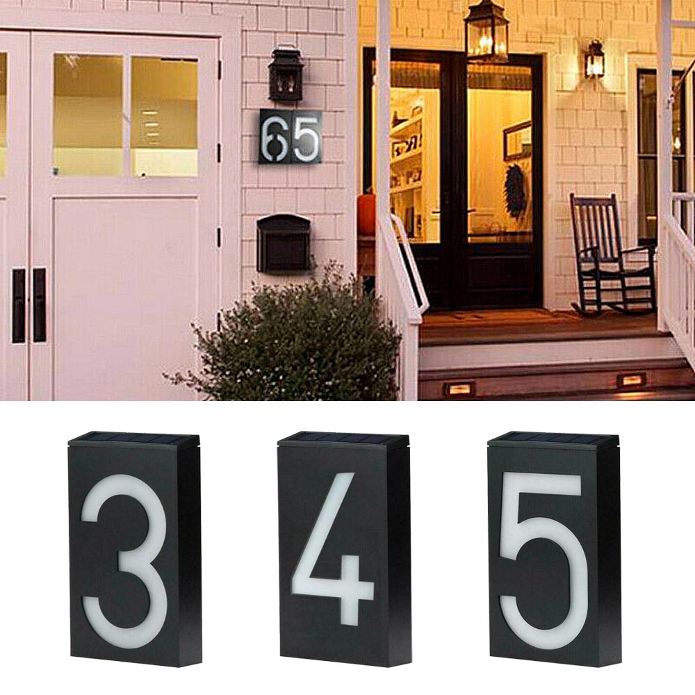 Maliben | Lighted House Number On Solar Energy - Solarsign