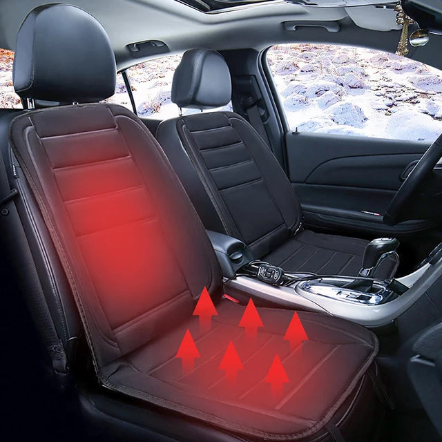 Maliben | Heatride Heated Car Seat Cushion – 12v Memory Foam Seat And Back Heating