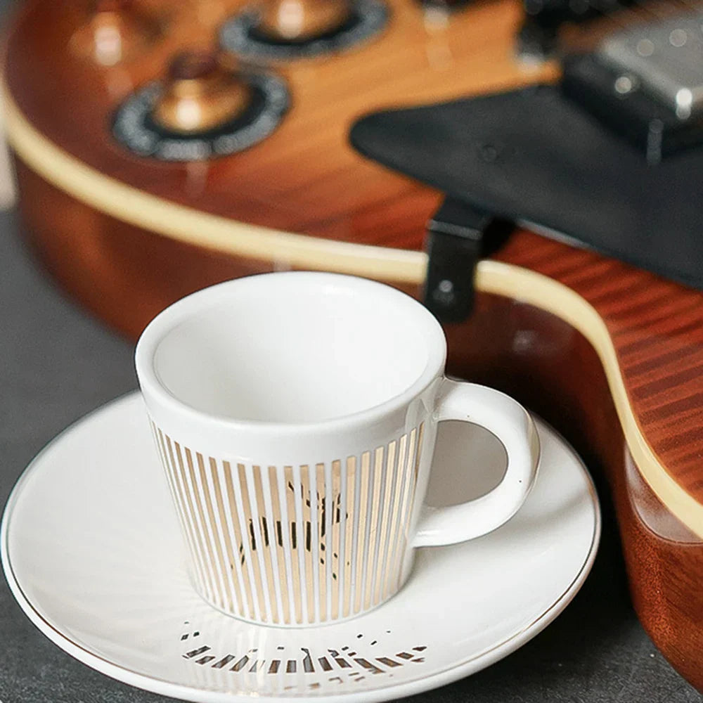 Maliben | Creative dynamic SLR cup Leopard anamorphic zebra cup Luycho coffee tea cup set with coaster 90ml-225ml